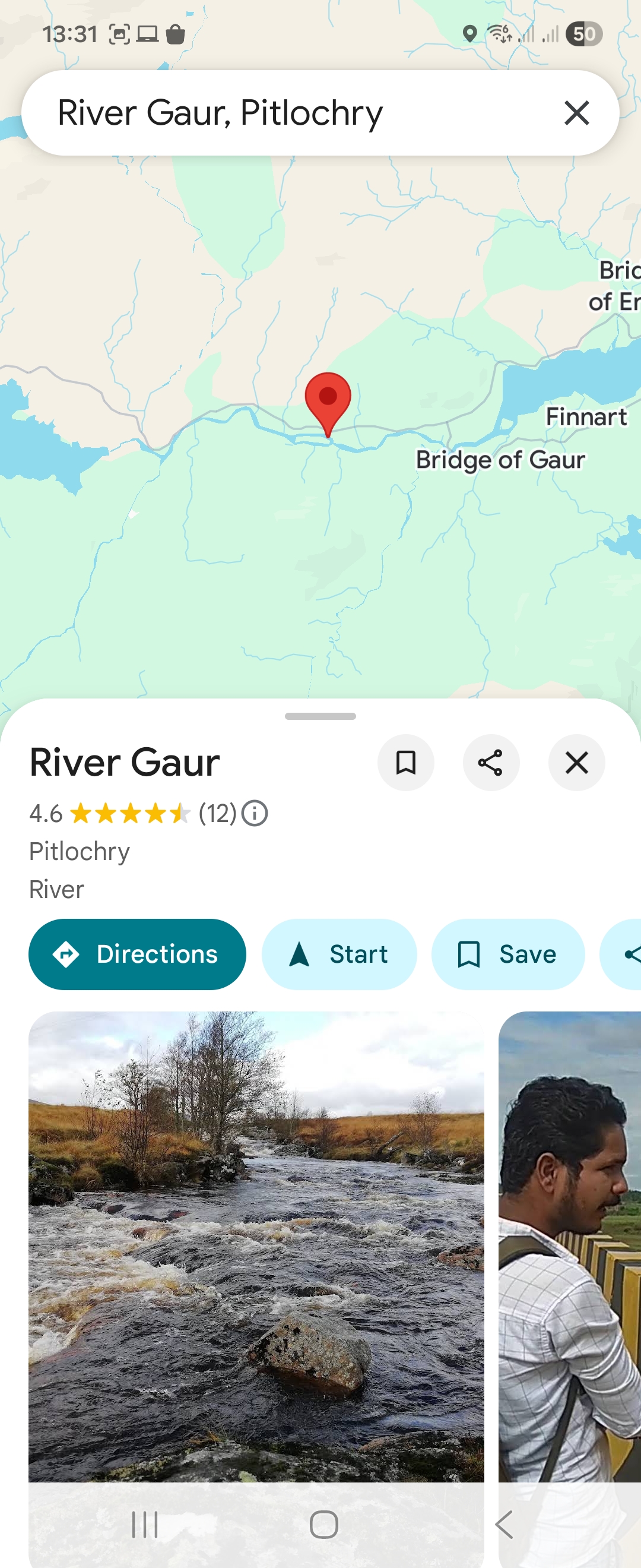 Day 8 route map