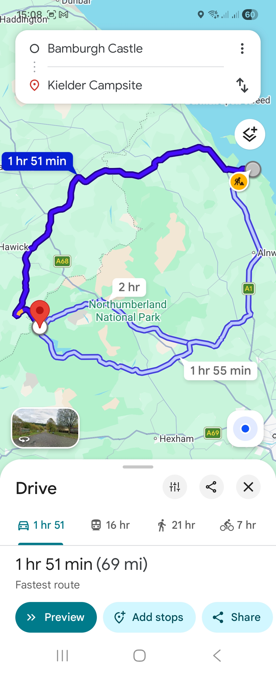 Day 3 route map
