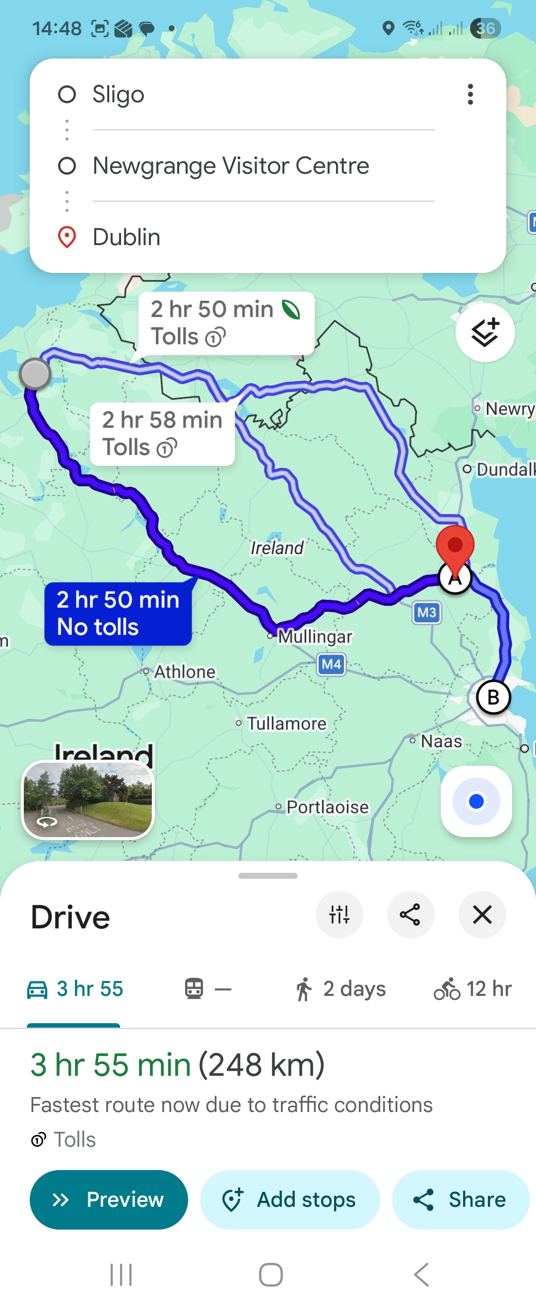 Day 7 route map