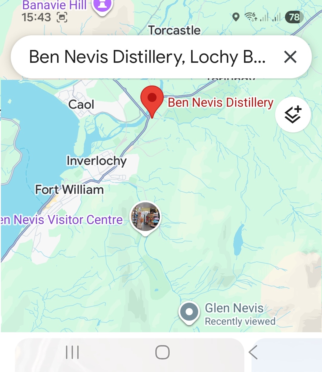 Glen Nevis & Ben Nevis map