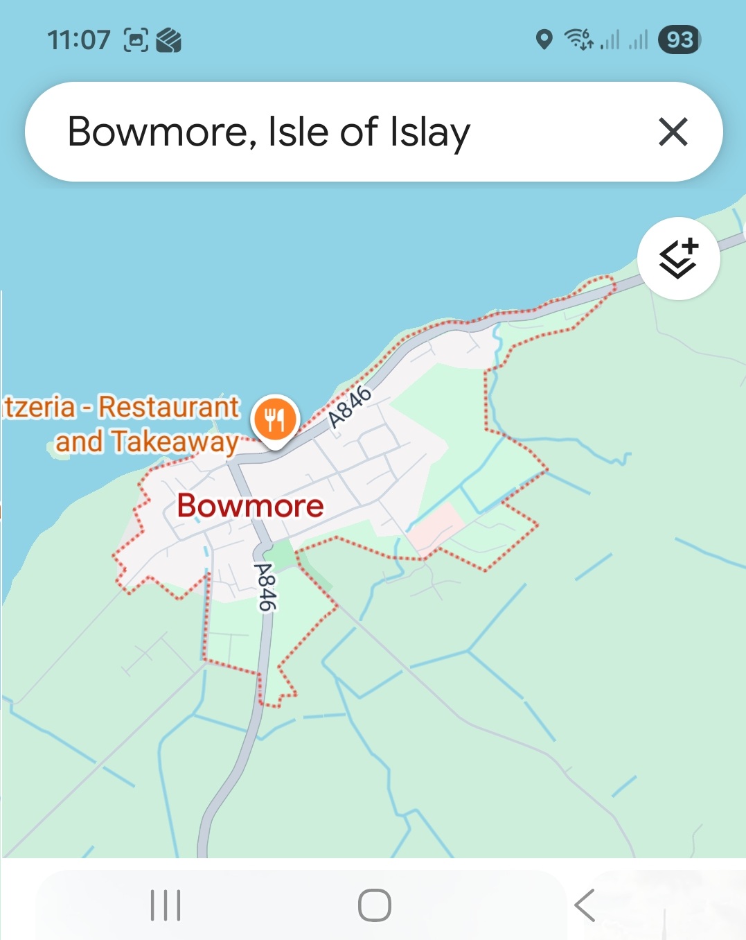 Central & West Islay map