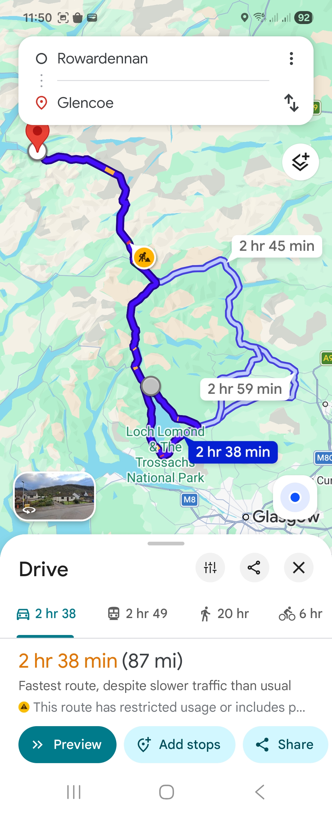 Day 3 route map
