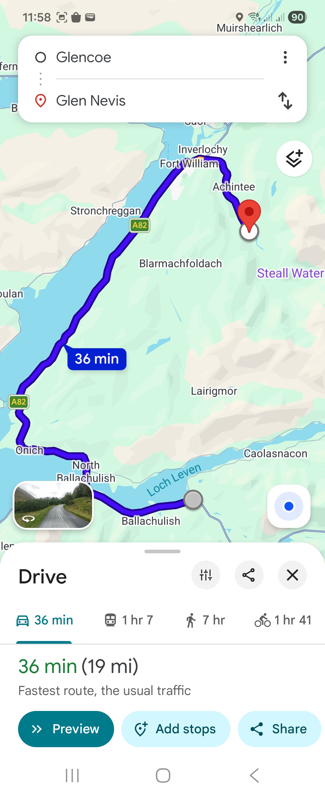 Day 5 route map