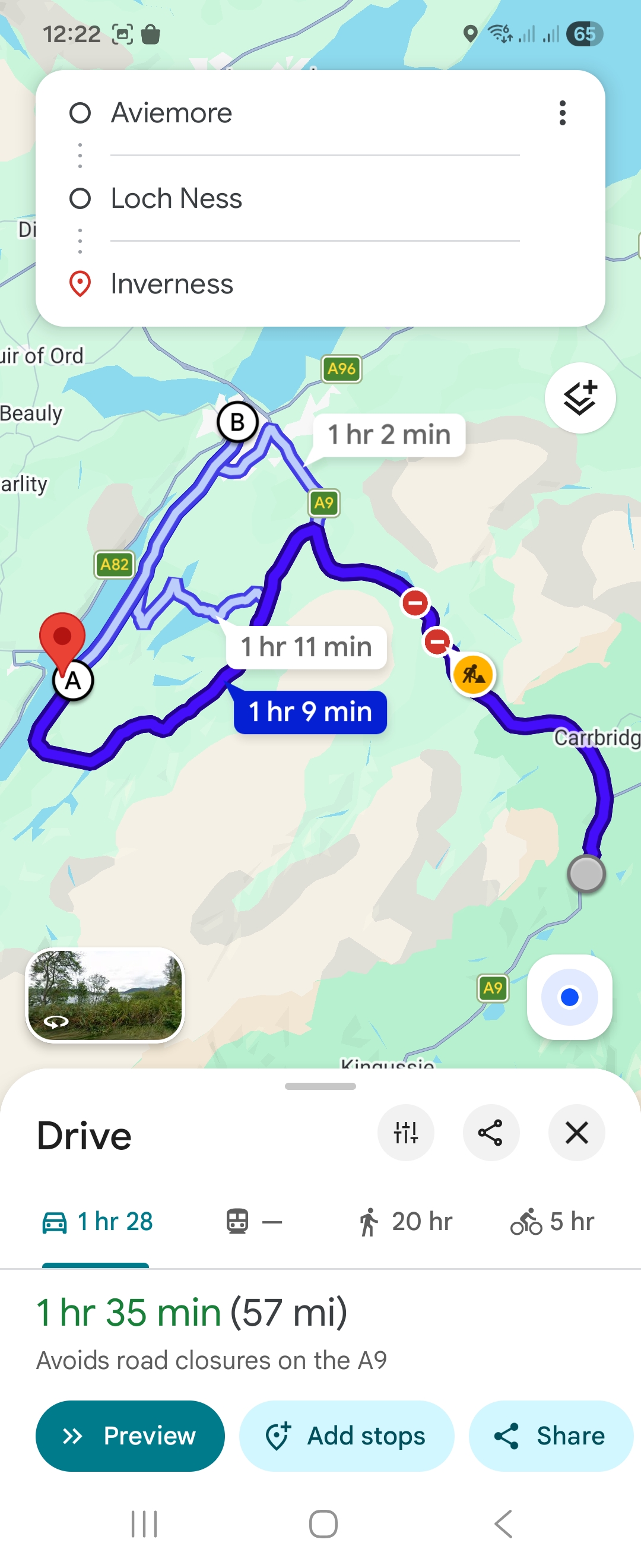 Day 2 route map
