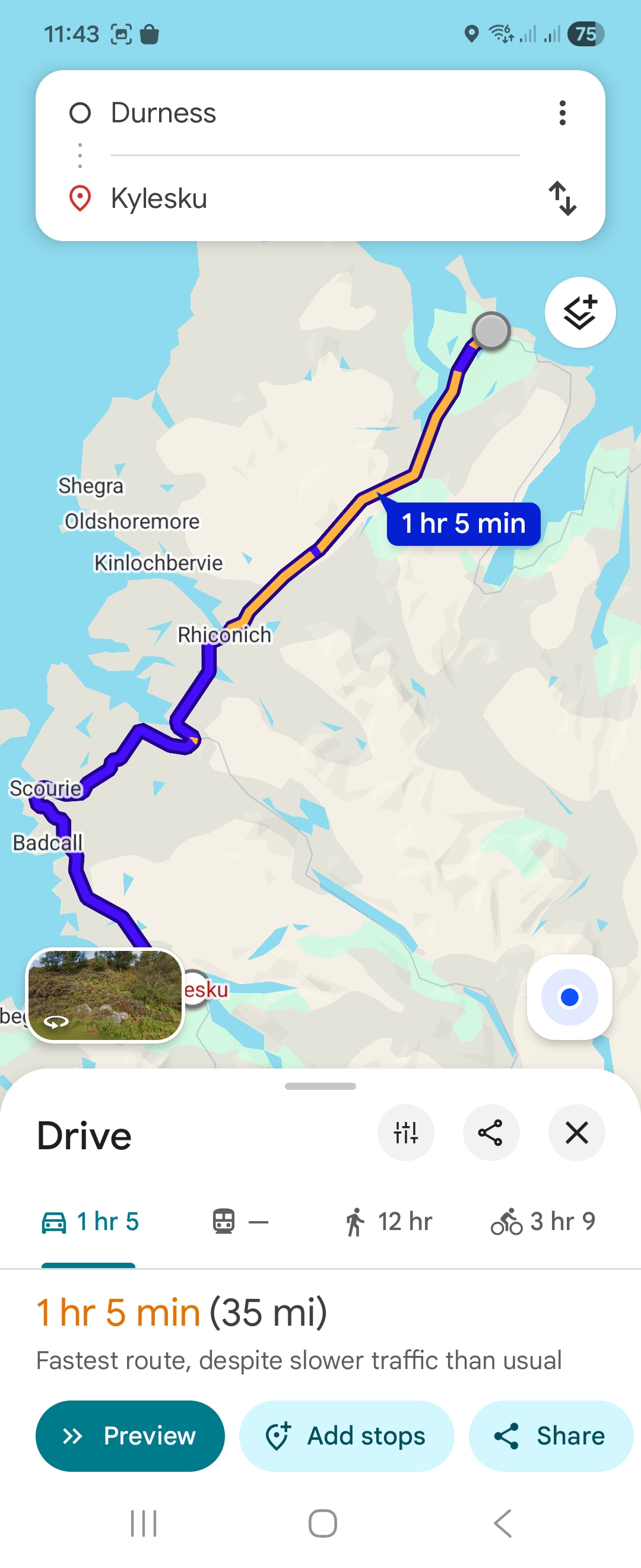 Day 6 route map
