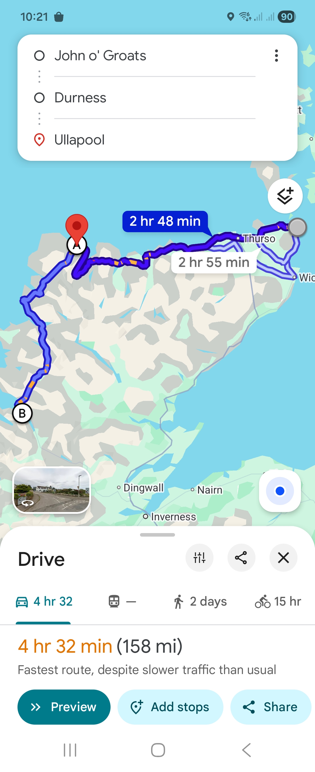 Day 2 route map