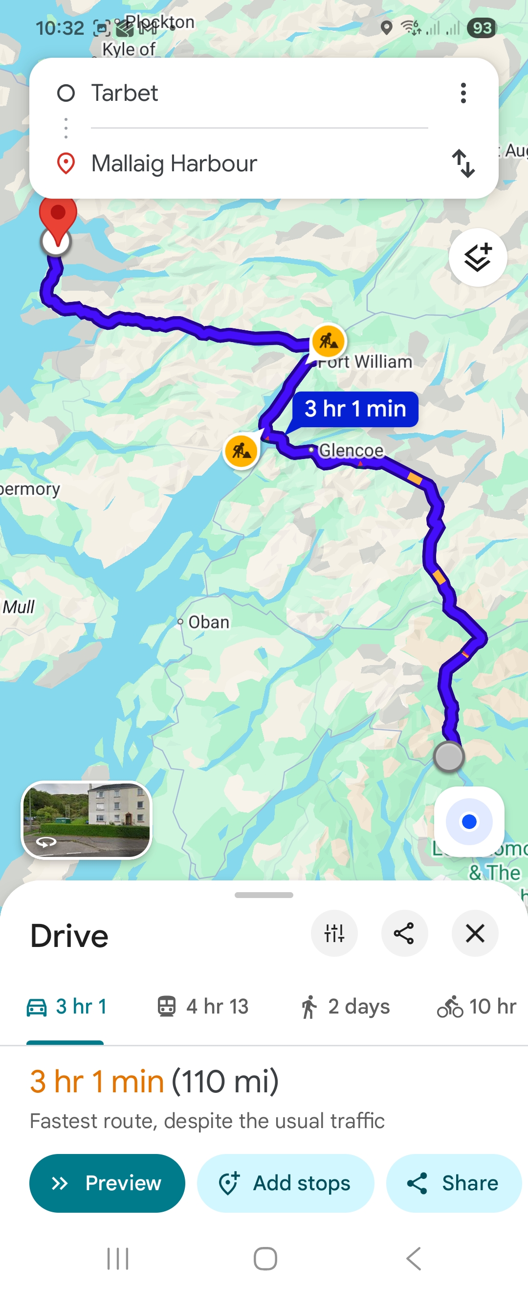 Day 2 route map