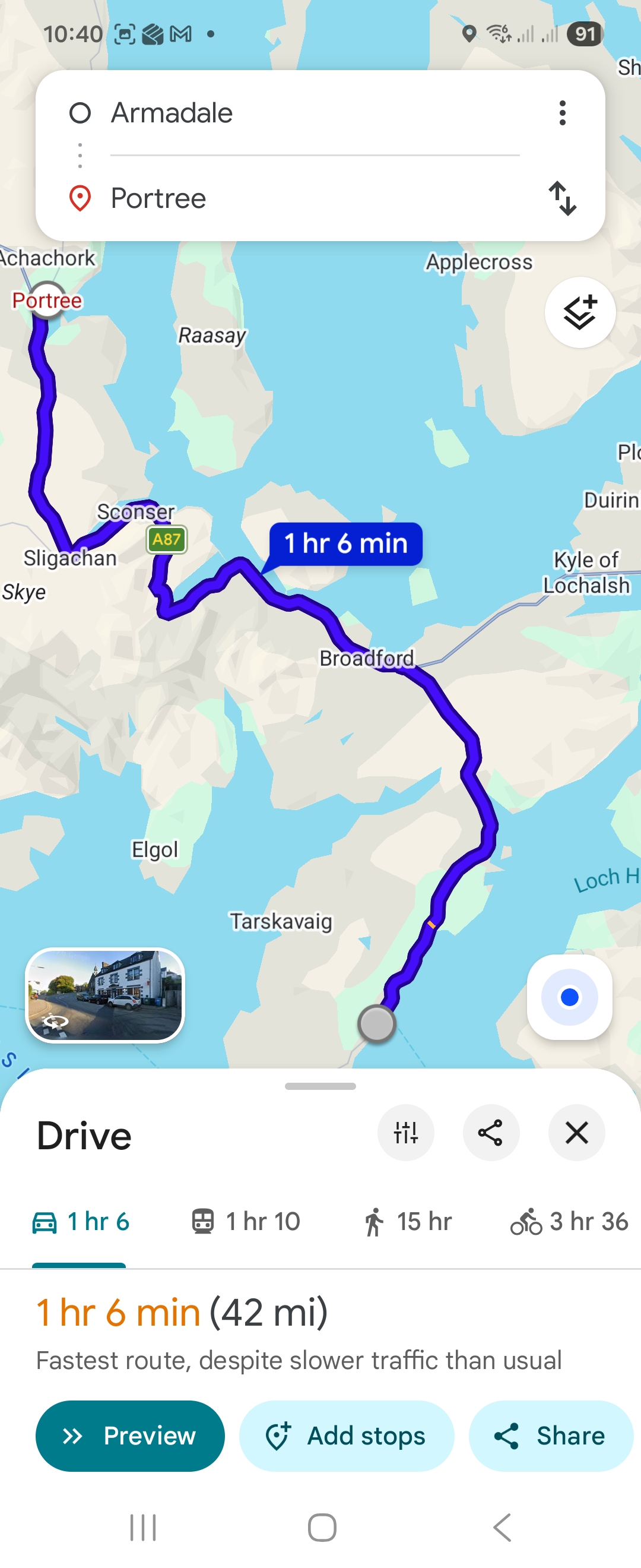 Day 3 route map