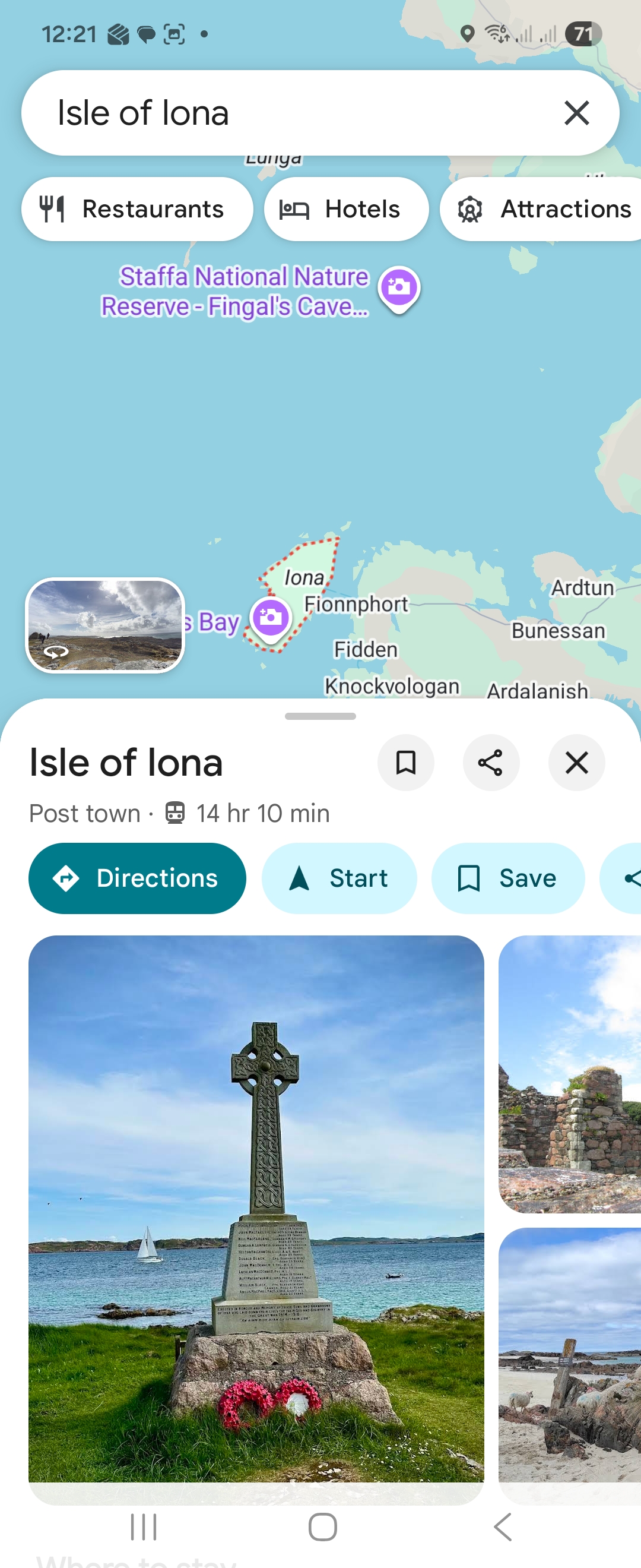 Day 8 route map