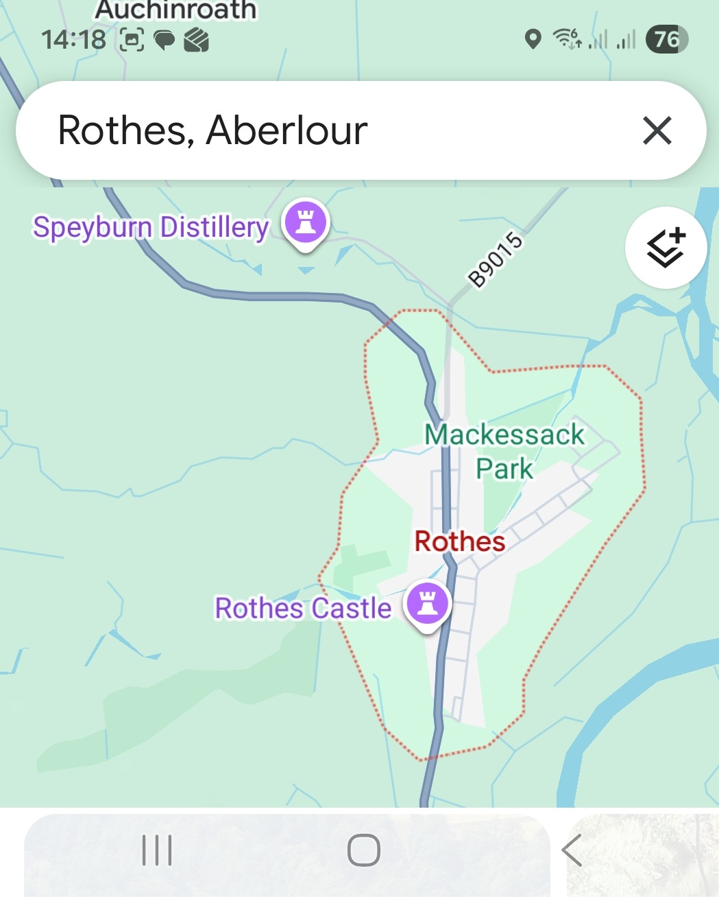 Rothes & the Lower Spey map