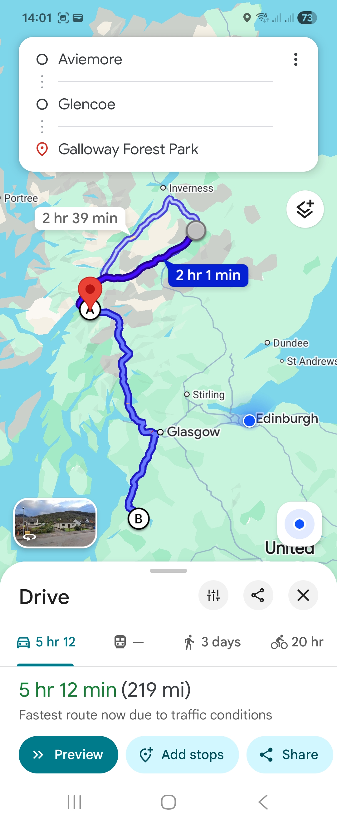 Day 4 route map