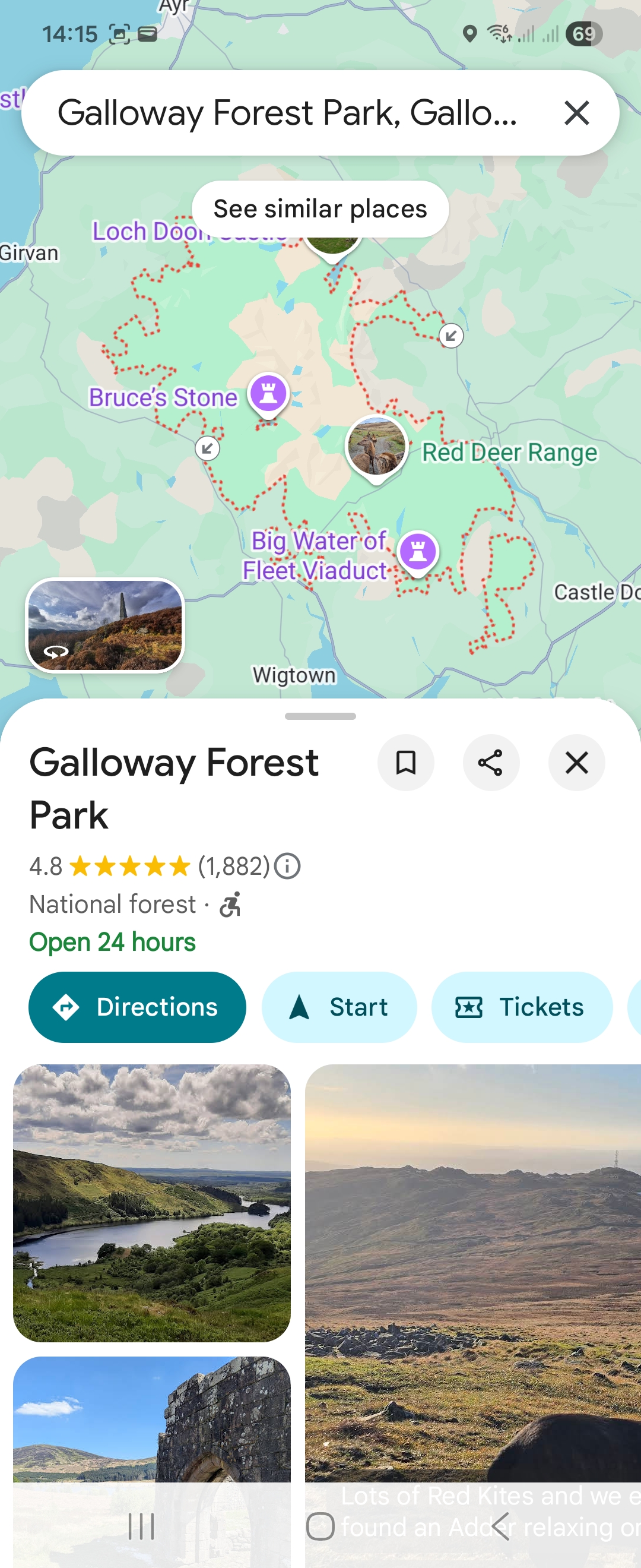 Day 6 route map