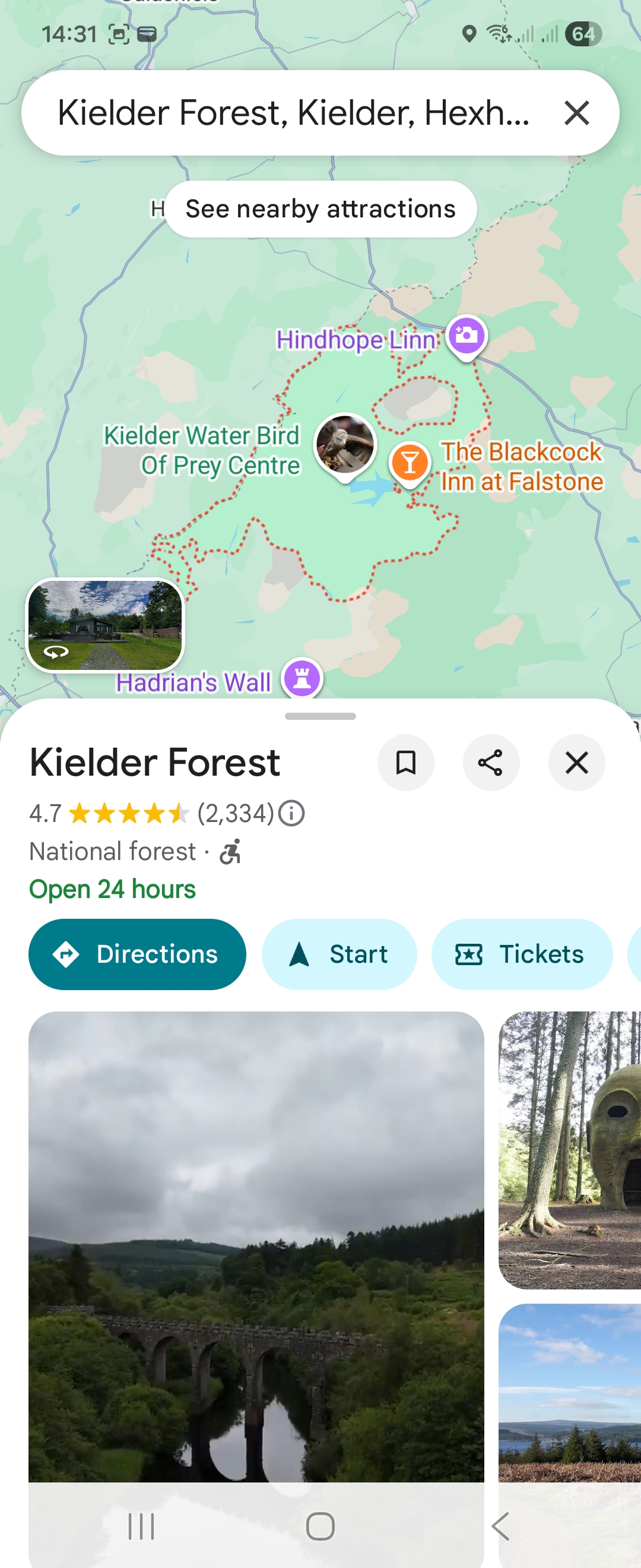 Day 8 route map