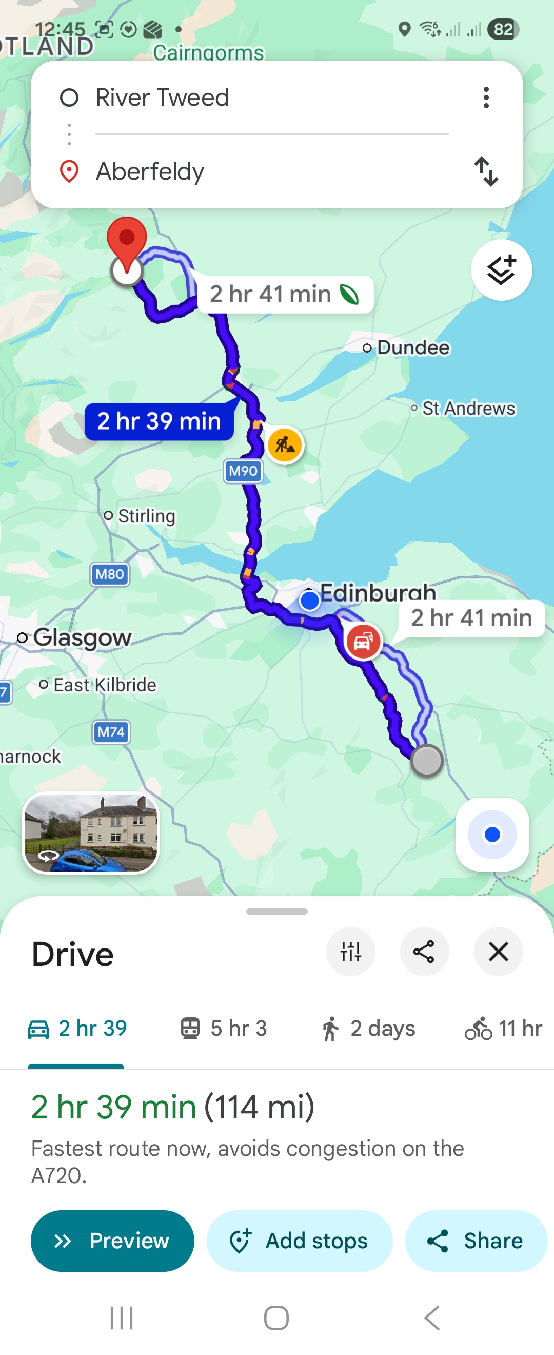 Day 3 route map