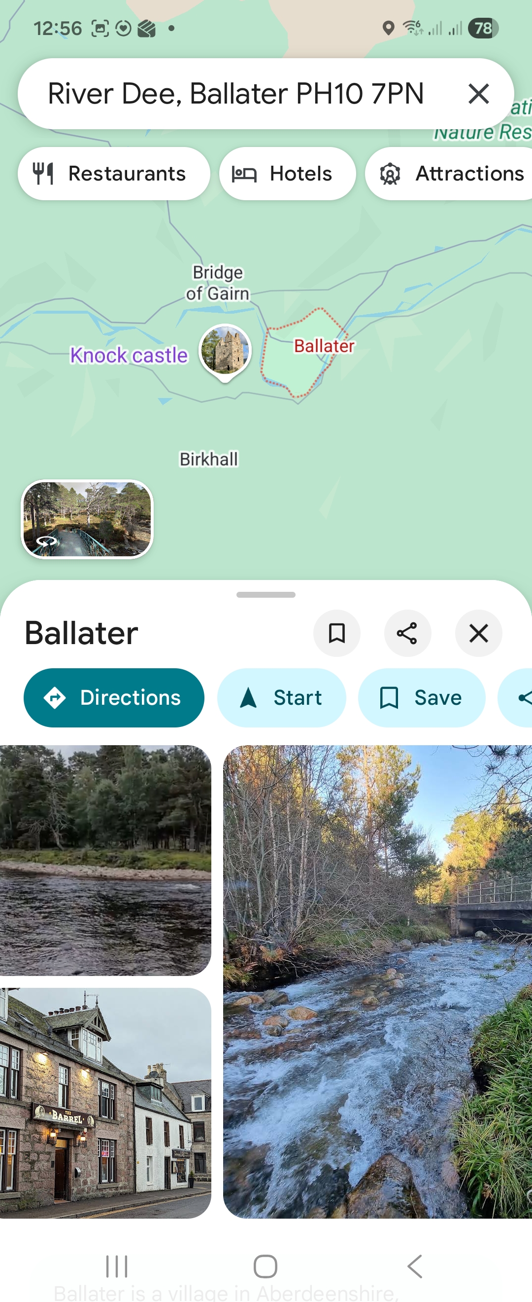 Day 8 route map